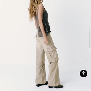 Zara mid rise cargo jeans.